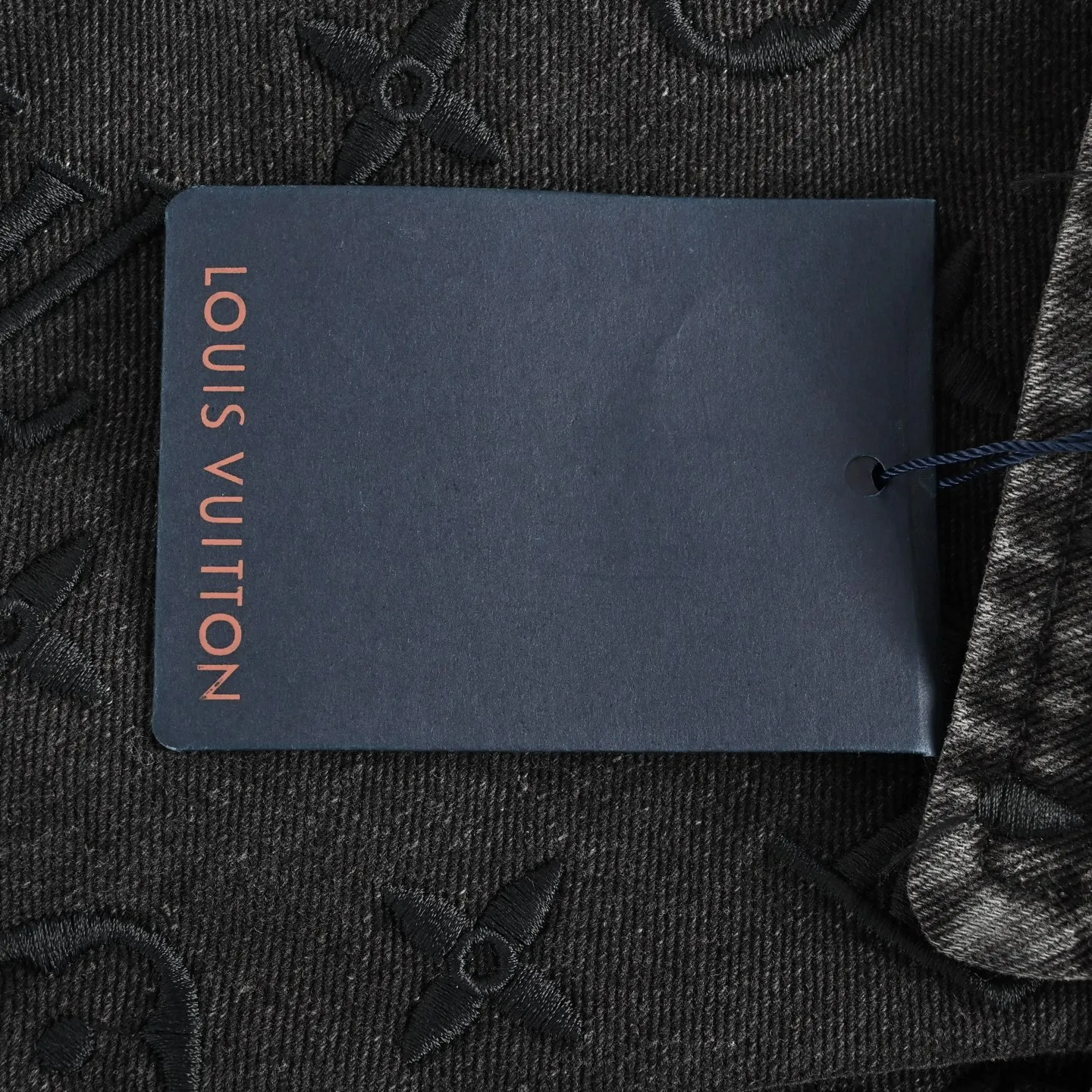 Louis Vuitton/Louis Vuitton presbyopic gradient embroidered denim jacket